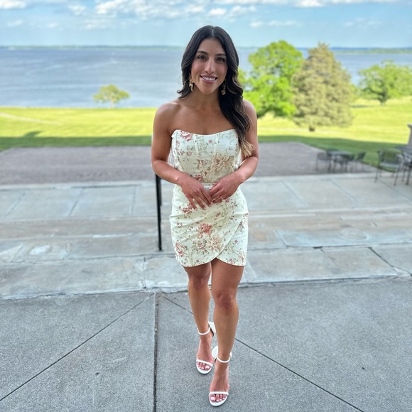 Nasturtium Dress V. Chapman- bridal shower, rehearsal dinner minidress - Picture 3 of 10